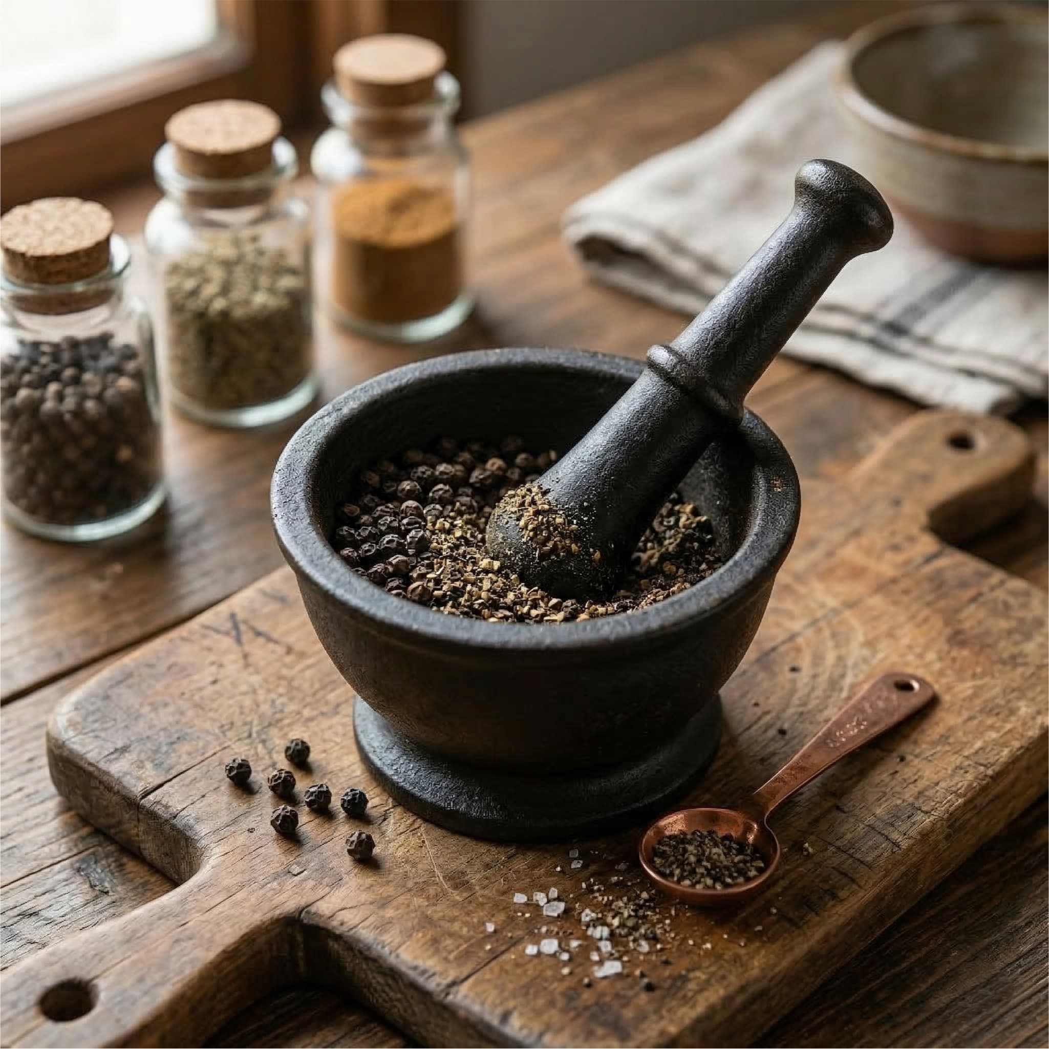 Pieprz czarny ziarno — sposób podania